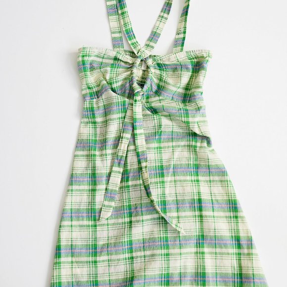 Urban Outfitters | Green Checkered Dress | Women's XS - Picture 1 of 5